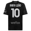 AC Milan Rafael Leao 10 Fjerde 23-24 Svart - Herre Fotballdrakt
